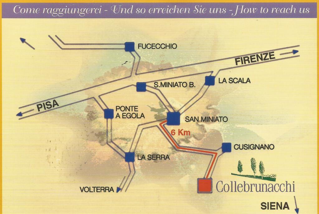 Collebrunacchi B&B San Miniato Buitenkant foto